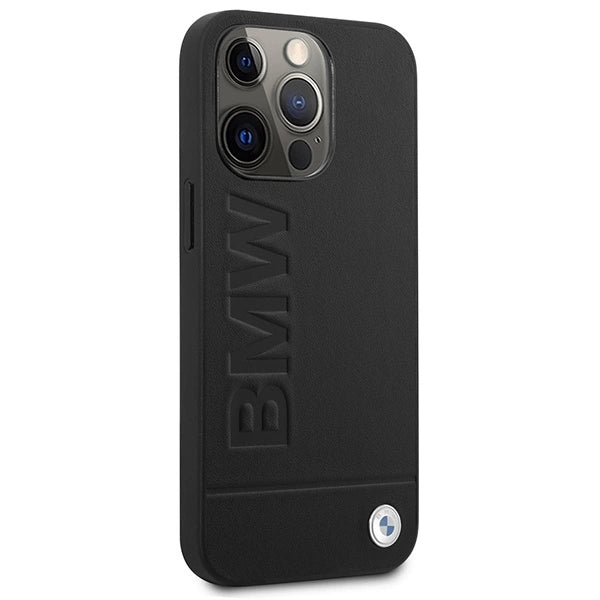 Etui BMW BMHMP14LSLLBK iPhone 14 Pro 6,1" czarny/black hardcase Signature Logo Imprint Magsafe_3