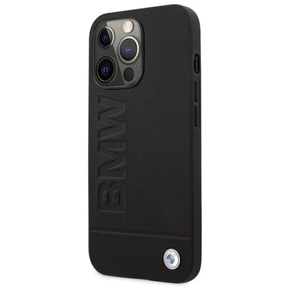 Etui BMW BMHMP14XSLLBK iPhone 14 Pro Max 6,7" czarny/black hardcase Signature Logo Imprint Magsafe_1