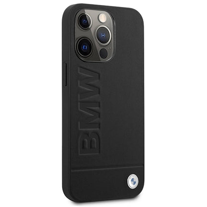 Etui BMW BMHMP14XSLLBK iPhone 14 Pro Max 6,7" czarny/black hardcase Signature Logo Imprint Magsafe_3