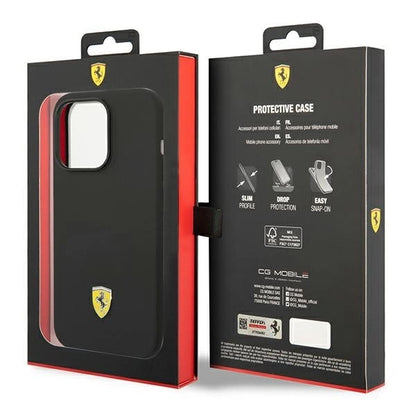 Ferrari FEHCP14LSIBBK iPhone 14 Pro 6.1&quot; black/black hardcase Silicone Metal Logo_7