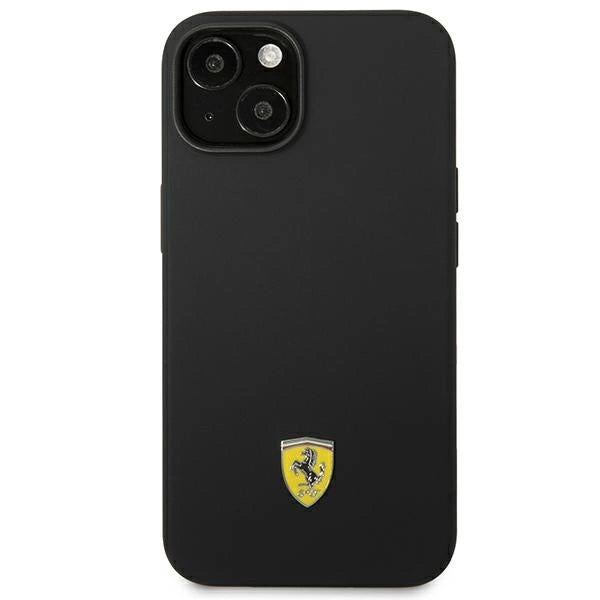 Ferrari FEHCP14SSIBBK iPhone 14 6.1" black/black hardcase Silicone Metal Logo_2