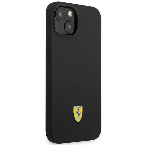 Ferrari FEHCP14SSIBBK iPhone 14 6.1" black/black hardcase Silicone Metal Logo_3