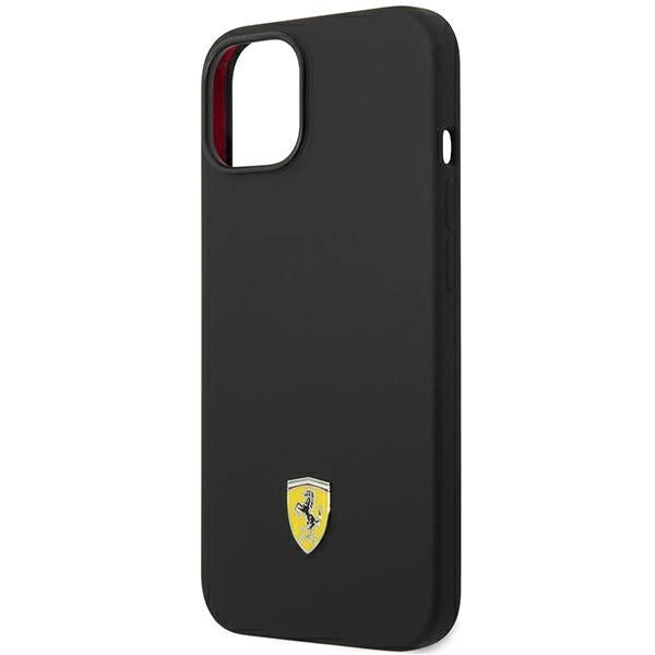 Ferrari FEHCP14SSIBBK iPhone 14 6.1" black/black hardcase Silicone Metal Logo_5