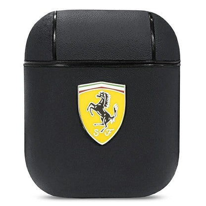 Ferrari FESA2LEBK AirPods cover black/black On Track Leather_0