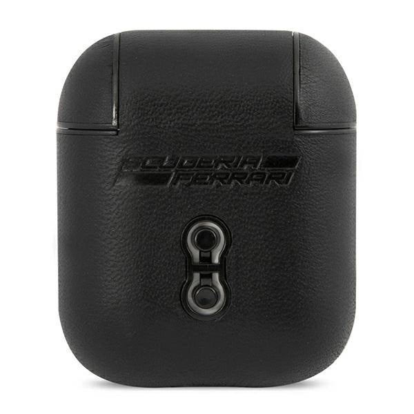 Ferrari FESA2LEBK AirPods cover black/black On Track Leather_2