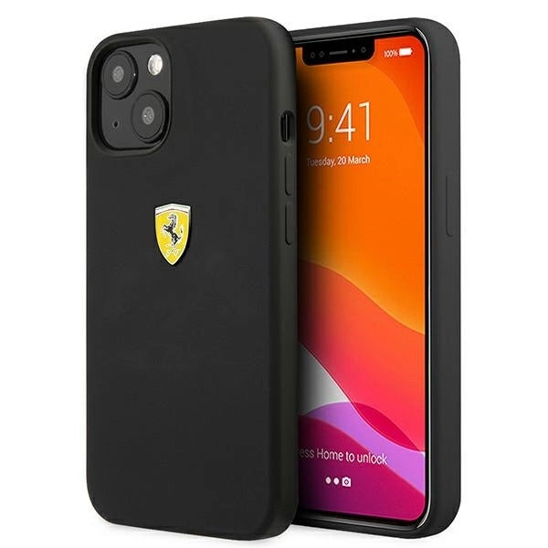 Ferrari FESSIHCP13SBK iPhone 13 mini 5.4" black/black hardcase Silicone_0