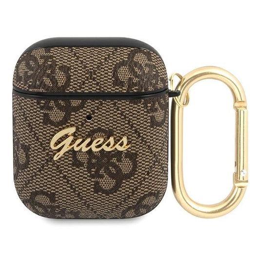 Guess GUA24GSMW AirPods cover brown / brown 4G Script Metal Collection_0