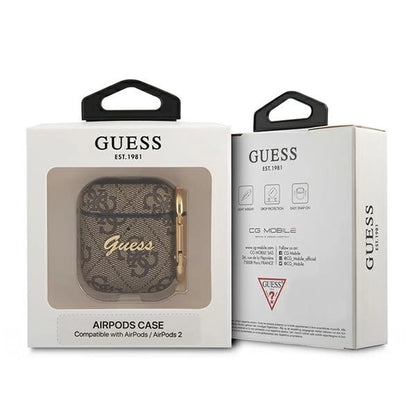 Guess GUA24GSMW AirPods cover brown / brown 4G Script Metal Collection_2