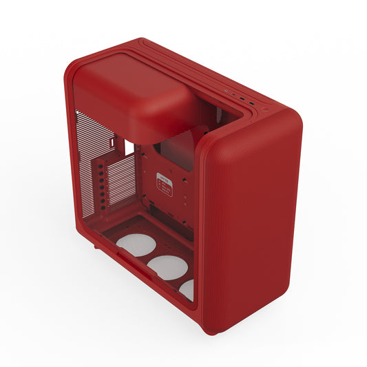 Caixa ATX HYTE X50 Red Midi-Tower Vidro Temperado