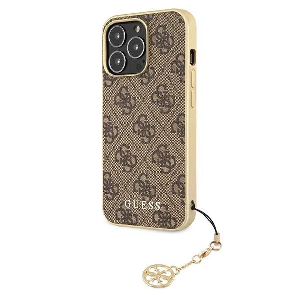 Guess GUHCP13LGF4GBR iPhone 13 Pro / 13 6.1 "brown / brown hardcase 4G Charms Collection_1