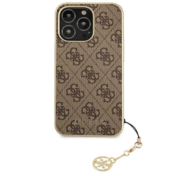 Guess GUHCP13LGF4GBR iPhone 13 Pro / 13 6.1 "brown / brown hardcase 4G Charms Collection_2