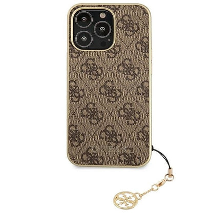 Guess GUHCP13LGF4GBR iPhone 13 Pro / 13 6.1 "brown / brown hardcase 4G Charms Collection_2