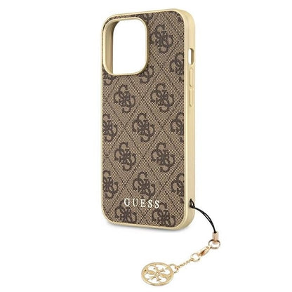 Guess GUHCP13LGF4GBR iPhone 13 Pro / 13 6.1 "brown / brown hardcase 4G Charms Collection_5