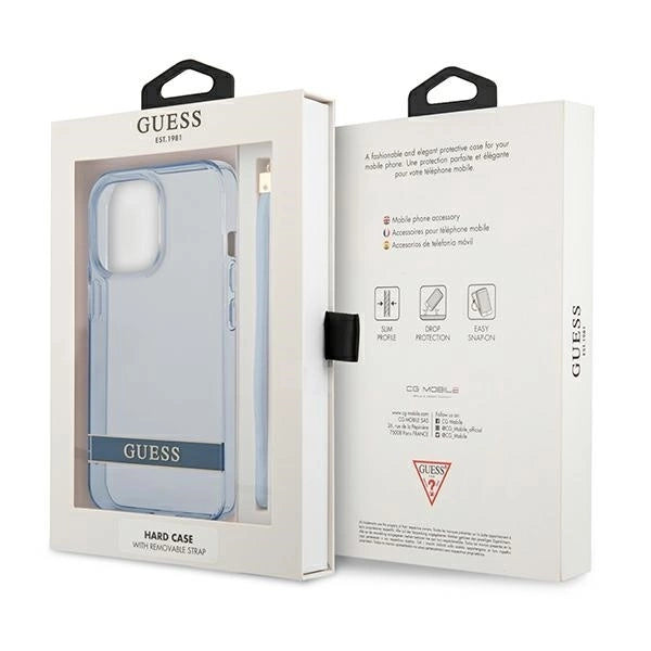 Guess GUHCP13LHTSGSB iPhone 13 Pro / 13 6,1 "blue / blue hardcase Translucent Stap_7