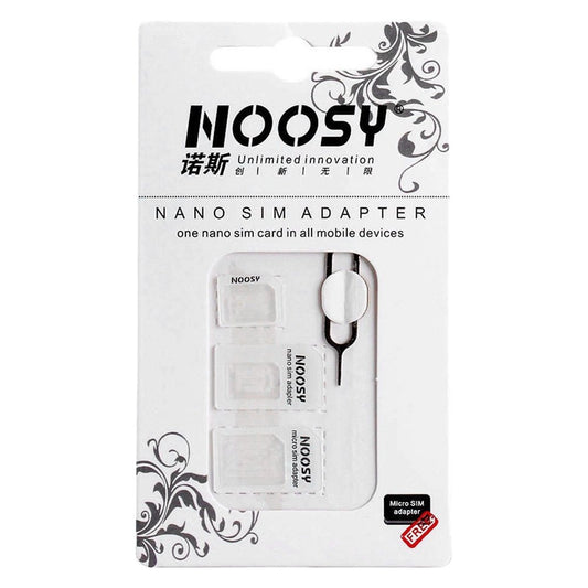 Noosy Adapter Nano Micro Sim 3in1 iPhone Set + key_0