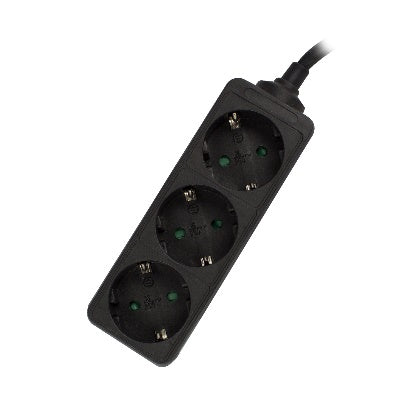 Ewent EW3959 base múltiple 1,5 m 3 salidas AC Interior Negro_1