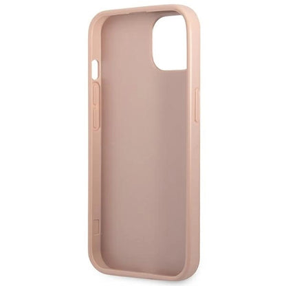 Guess GUHCP13MPSATPP iPhone 13 6.1 "pink / pink hardcase SaffianoTriangle Logo Cardslot_6