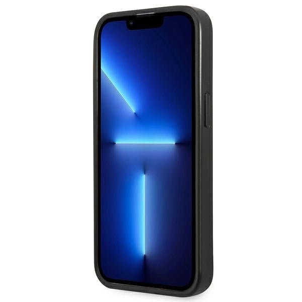 Guess GUHCP13SPSATLG iPhone 13 mini 5,4 "silver / silver hardcase SaffianoTriangle Logo_4