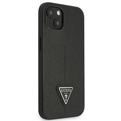 Guess GUHCP13SPSATLK iPhone 13 mini 5,4 &quot;black / black hardcase SaffianoTriangle Logo_3