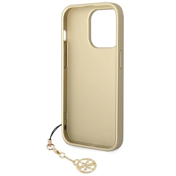 Guess GUHCP14LGF4GBR iPhone 14 Pro 6.1 &quot;brown / brown hardcase 4G Charms Collection_5