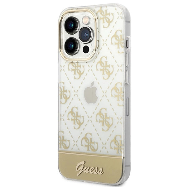 Guess GUHCP14LHG4MHG iPhone 14 Pro 6.1 "gold / gold hardcase 4G Pattern Script_1