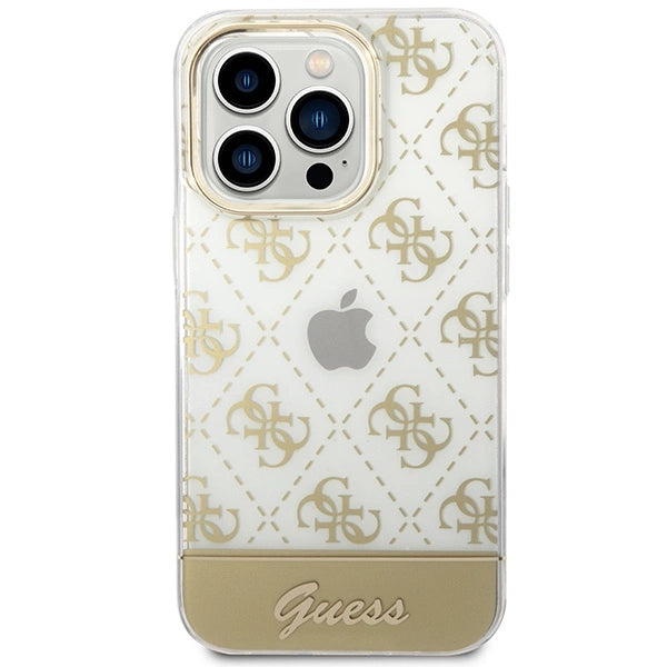 Guess GUHCP14LHG4MHG iPhone 14 Pro 6.1 "gold / gold hardcase 4G Pattern Script_2