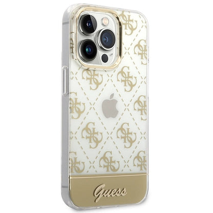 Guess GUHCP14LHG4MHG iPhone 14 Pro 6.1 "gold / gold hardcase 4G Pattern Script_3