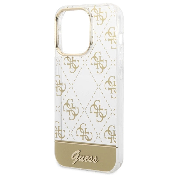 Guess GUHCP14LHG4MHG iPhone 14 Pro 6.1 "gold / gold hardcase 4G Pattern Script_5