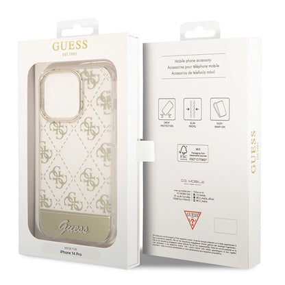 Guess GUHCP14LHG4MHG iPhone 14 Pro 6.1 "gold / gold hardcase 4G Pattern Script_7