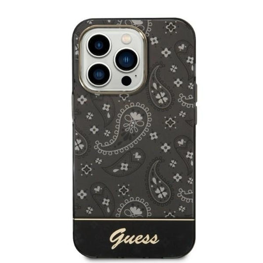 Guess Bandana Paisley iPhone 14 Pro 6.1&quot; Case - Black_0