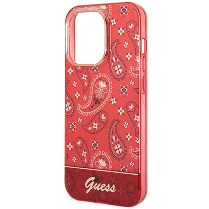 Guess GUHCP14LHGBNHR iPhone 14 Pro 6.1" red/red hardcase Bandana Paisley_5