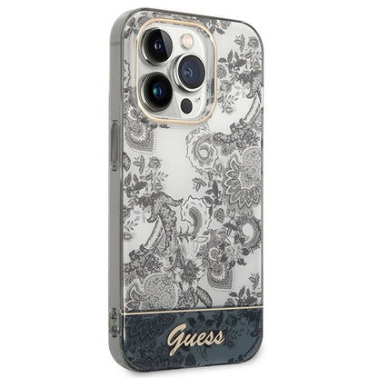 Guess GUHCP14LHGPLHG iPhone 14 Pro 6.1" grey/grey hardcase Porcelain Collection_3