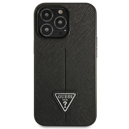 Guess GUHCP14LPSATLK iPhone 14 Pro 6.1" black/black hardcase SaffianoTriangle Logo_2