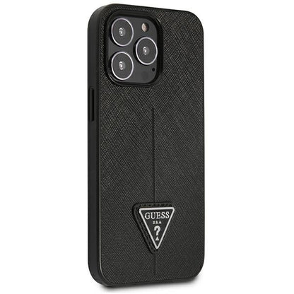 Guess GUHCP14LPSATLK iPhone 14 Pro 6.1" black/black hardcase SaffianoTriangle Logo_3