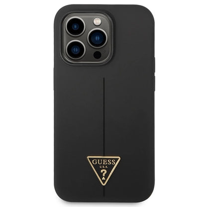 Guess GUHCP14LSLTGK iPhone 14 Pro 6.1" black/black hardcase Silicone Triangle_2