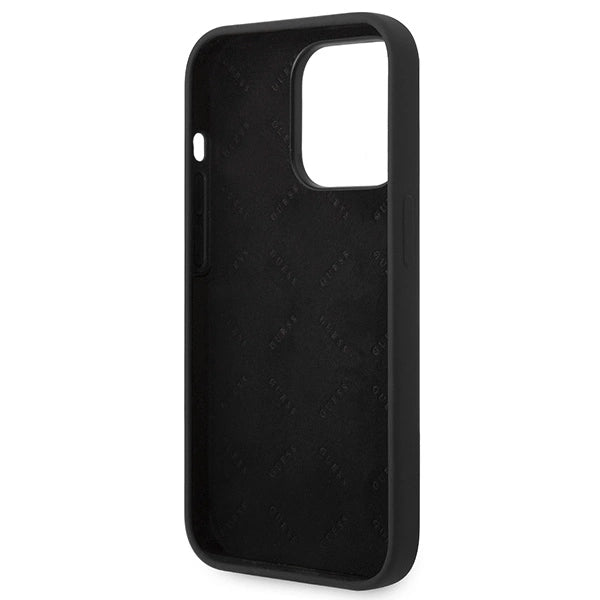 Guess GUHCP14LSLTGK iPhone 14 Pro 6.1" black/black hardcase Silicone Triangle_6