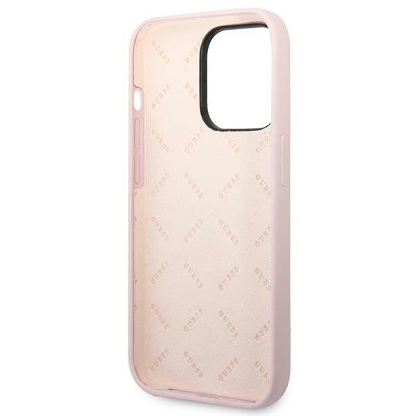Guess Silicone Triangle iPhone 14 Pro 6.1" Case - Purple_6