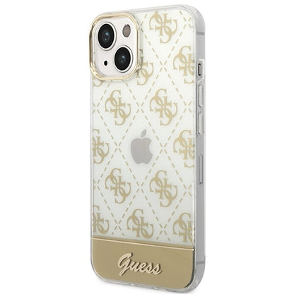 Guess GUHCP14MHG4MHG iPhone 14 Plus 6.7 "gold / gold hardcase 4G Pattern Script_1