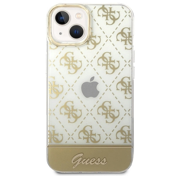 Guess GUHCP14MHG4MHG iPhone 14 Plus 6.7 "gold / gold hardcase 4G Pattern Script_2
