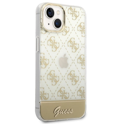 Guess GUHCP14MHG4MHG iPhone 14 Plus 6.7 "gold / gold hardcase 4G Pattern Script_3