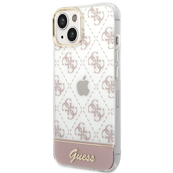 Guess GUHCP14MHG4MHP iPhone 14 Plus 6.7 "pink / pink hardcase 4G Pattern Script_1