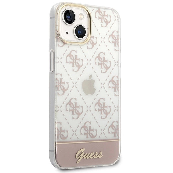 Guess GUHCP14MHG4MHP iPhone 14 Plus 6.7 "pink / pink hardcase 4G Pattern Script_3