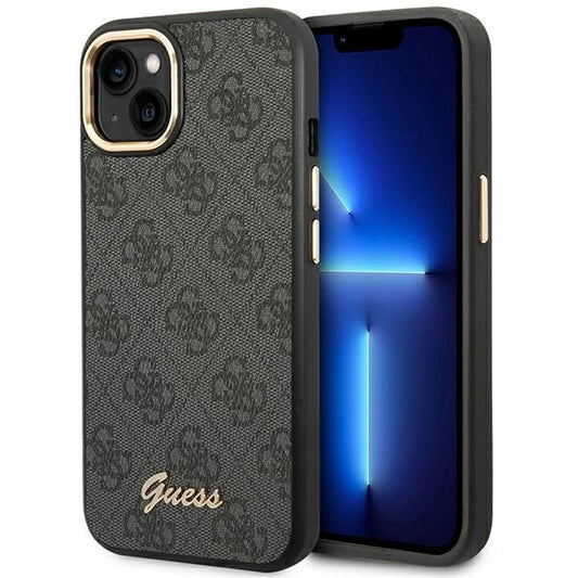Guess GUHCP14MHG4SHK iPhone 14 Plus 6.7 "black / black hard case 4G Vintage Gold Logo_0