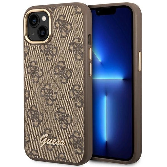 Guess GUHCP14MHG4SHW iPhone 14 Plus 6.7 &quot;brown / brown hard case 4G Vintage Gold Logo_0
