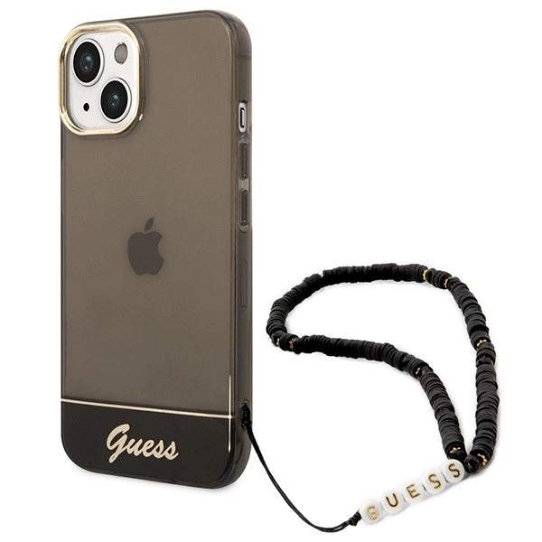 Guess GUHCP14MHGCOHK iPhone 14 Plus 6,7 "black / black hardcase Translucent Pearl Strap_0