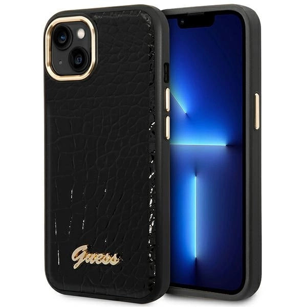 Guess GUHCP14MHGCRHK iPhone 14 Plus 6.7 "black / black hardcase Croco Collection_0