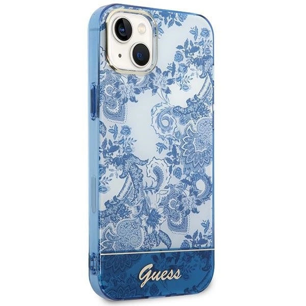 Guess GUHCP14MHGPLHB iPhone 14 Plus 6.7" blue/blue hardcase Porcelain Collection_3