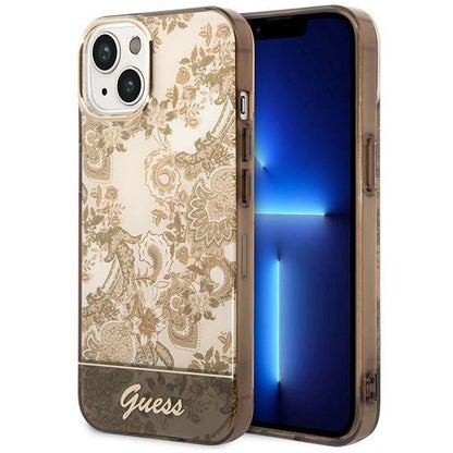 Guess GUHCP14MHGPLHC iPhone 14 Plus 6.7&quot; ocher hardcase Porcelain Collection_0