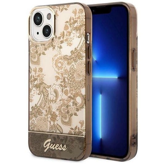 Guess GUHCP14MHGPLHC iPhone 14 Plus 6.7&quot; ocher hardcase Porcelain Collection_0