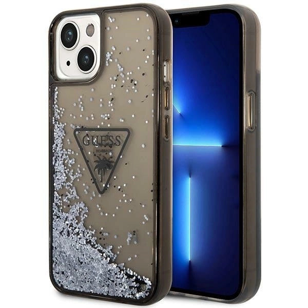 Guess GUHCP14MLFCTPK iPhone 14 Plus 6.7&quot; black/black hardcase Liquid Glitter Palm Collection_0